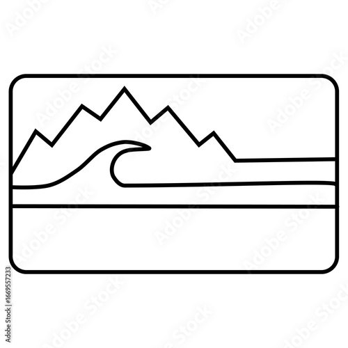 Monoline vector design for t-shirts, hats, strikers and more