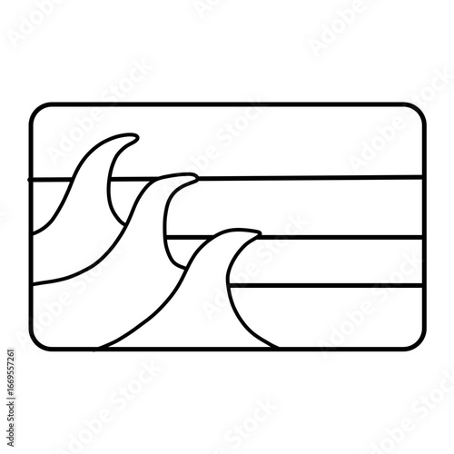 Monoline vector design for t-shirts, hats, strikers and more