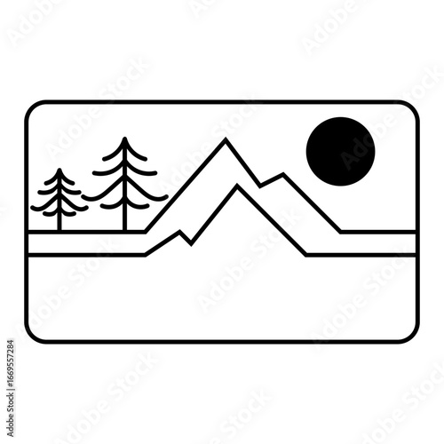 Monoline vector design for t-shirts, hats, strikers and more