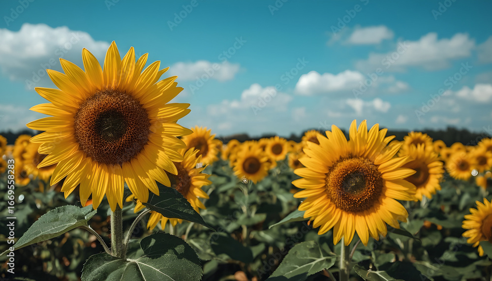 Fototapeta premium sunflower garden
