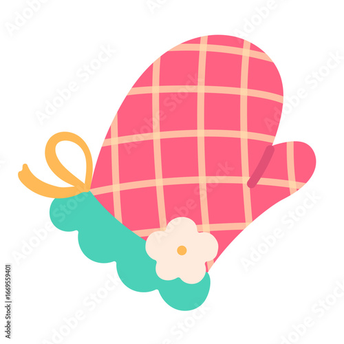 Cute Oven Glove Illustration
