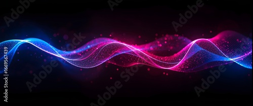 Agentic AI innovation: Autonomous virtual assistants for intelligent automation. Vibrant Abstract Digital Artwork with Energy and Flow in Motion