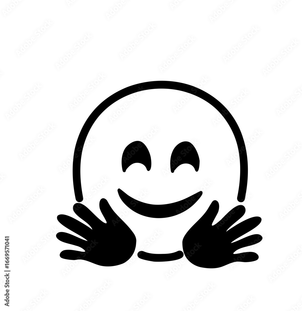 Fototapeta premium Mask Emoji Sticker