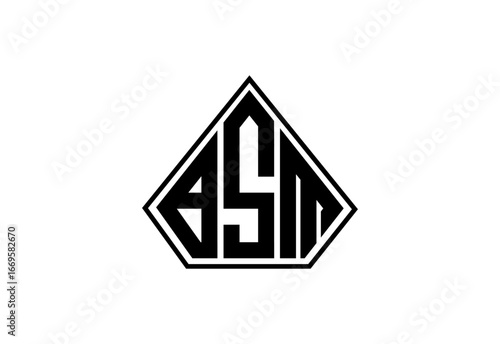 Free Download BSM Custom Monogram Logo Design. - GFXLoad
