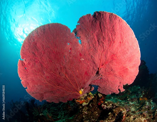 Underwater coral fan