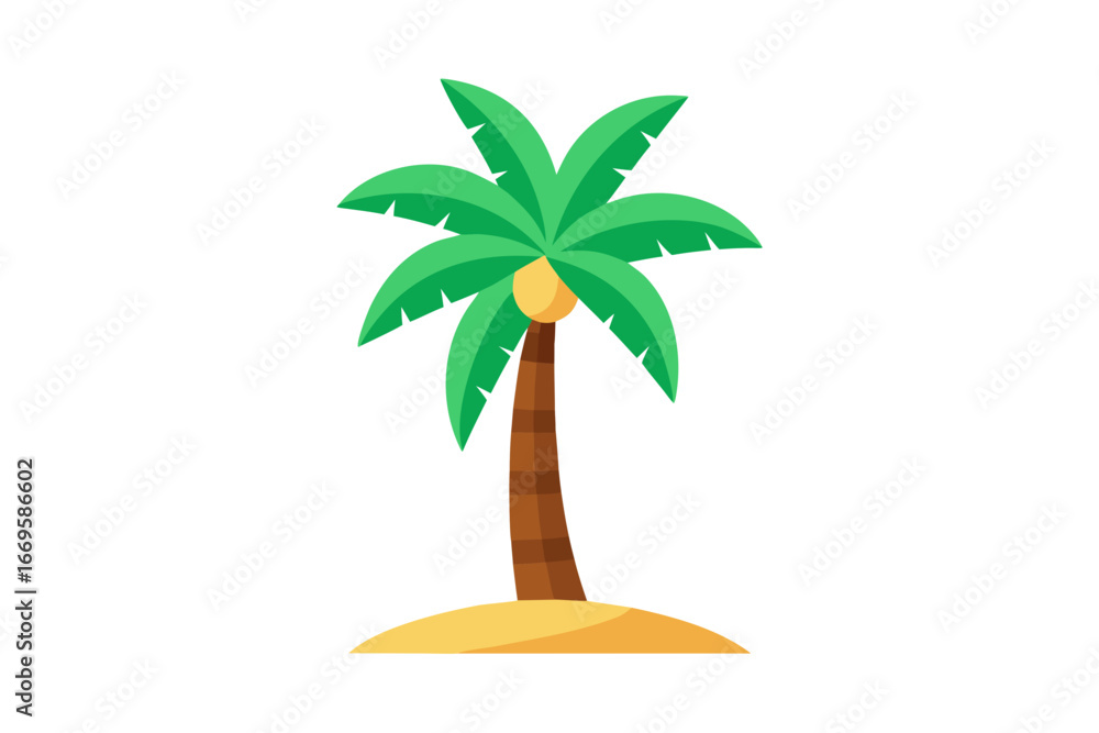 Fototapeta premium palm tree isolated on white