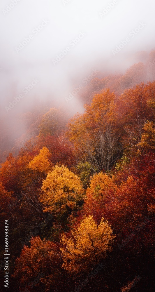 Fototapeta premium Autumnal mountain view