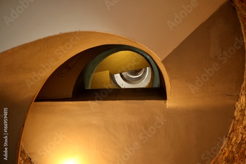 Schody. Latarnia morska. Hel. Budynek