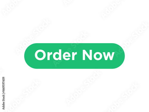 Order Now green button in vector