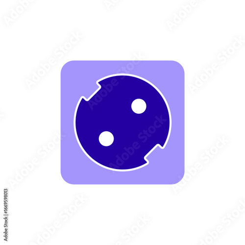 Icon a socket, isolated against a clean background.
