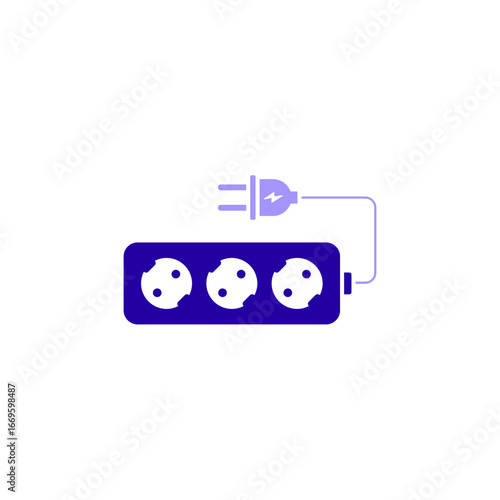 Icon a power strip, isolated against a clean background.