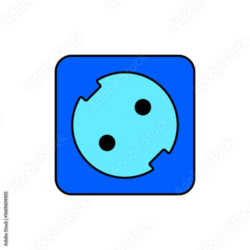 Icon a socket, isolated against a clean background.