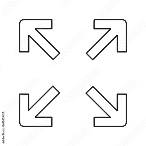 Expand fullscreen maximize line icon