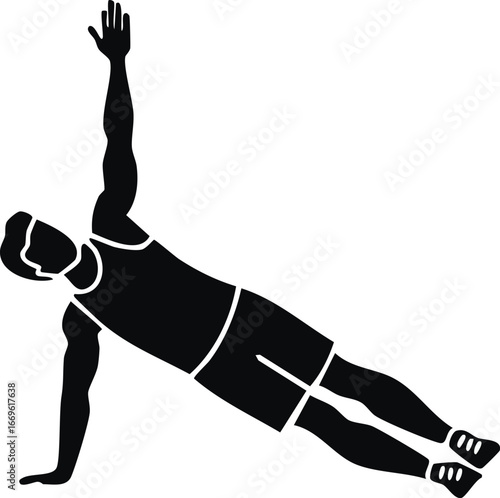 Side plank gym exercise