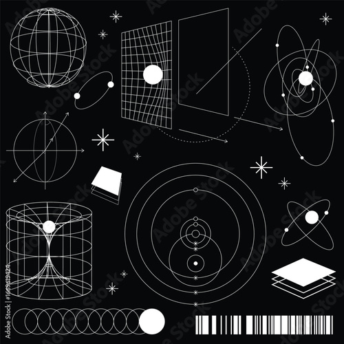Utilitarian Abstract Graphic Elements Set