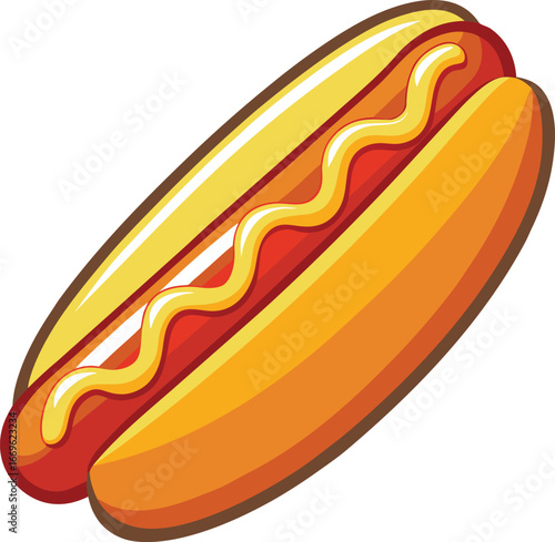 hot dog vector illustration