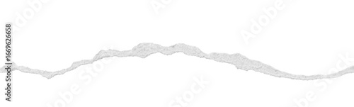 Photos ripped torn paper edges isolated with clipping path on black background