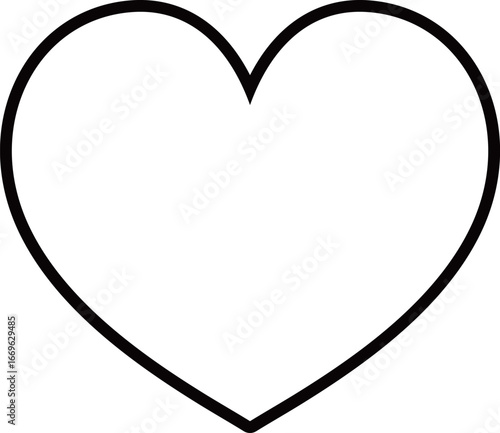 ハートマークのアイコン　モノトーン