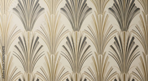 Vintage art deco pattern background texture