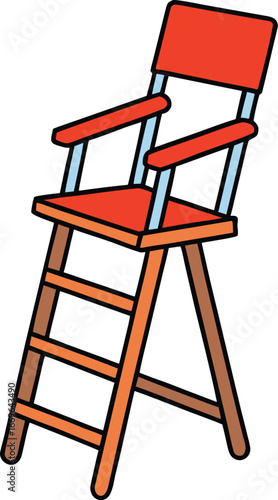Directors Chair Cartoon Illustration