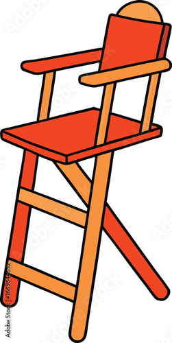 Directors Chair Cartoon Illustration