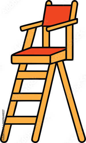 Directors Chair Cartoon Illustration
