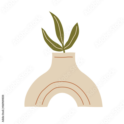 vector illustration of a green plant