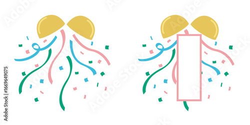 くす玉のイラスト