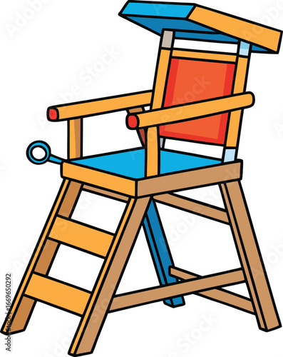 Directors Chair Cartoon Illustration