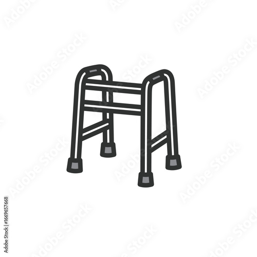 歩行器のアイコンイラスト