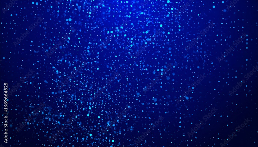 Obraz premium A mesmerizing digital display of light particles, forming a captivating abstract design against a deep, vibrant blue backdrop.