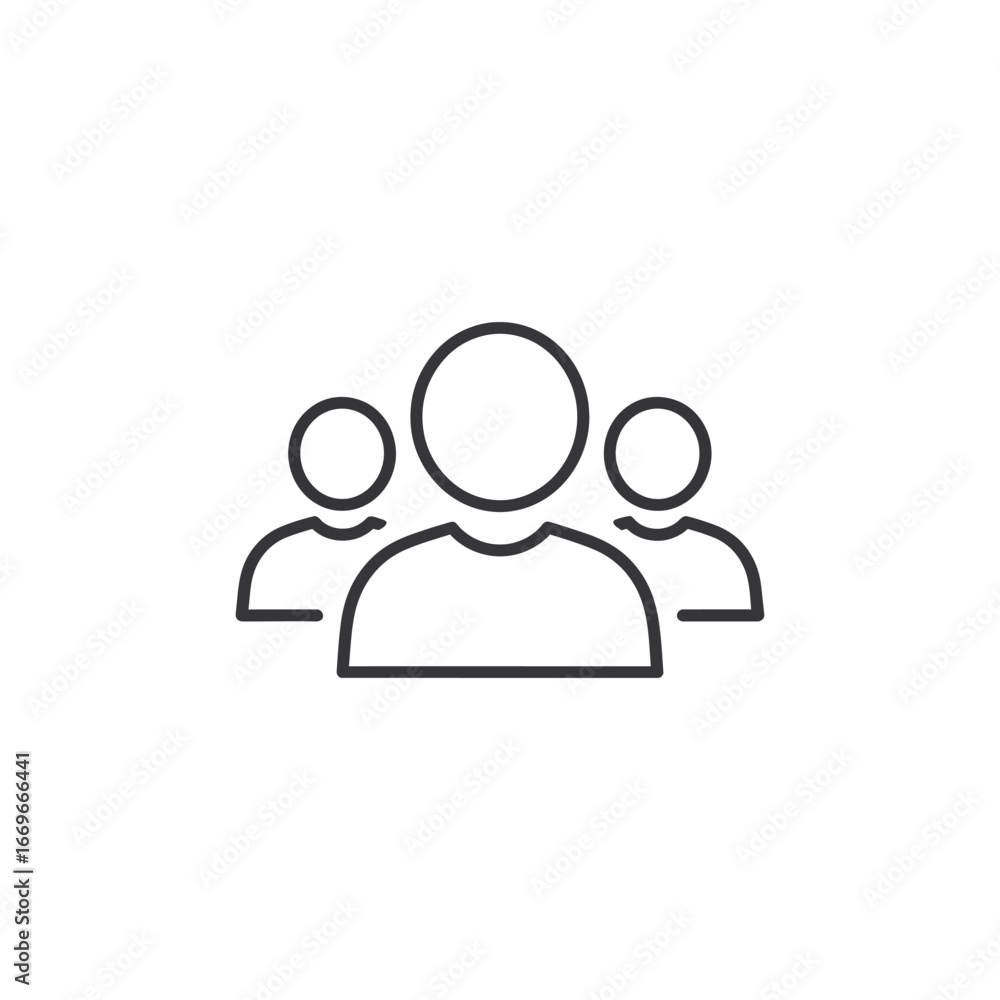 Illustration of a team of people, representing collaboration, leadership, and community in a clean, minimalist design Illustration of a team of people, representing collaboration, leadership, and community in a clean, minimalist design