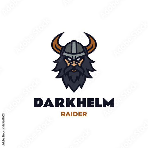 Mascot Modern Viking Logo Design