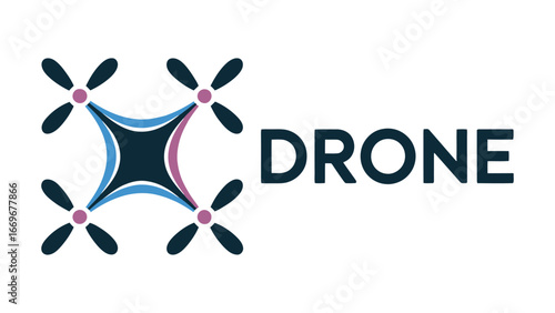Drone Logo Design Vector, Unique drone logo Modern and minimalist vector, Creative Logo Design,