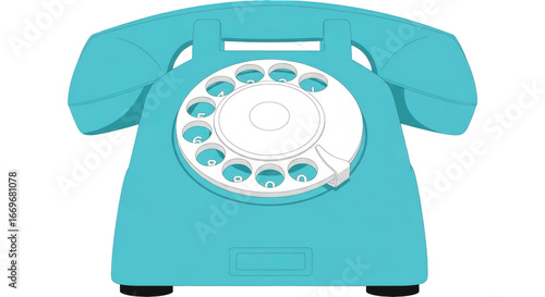 Fotografie Isolated rotary phone