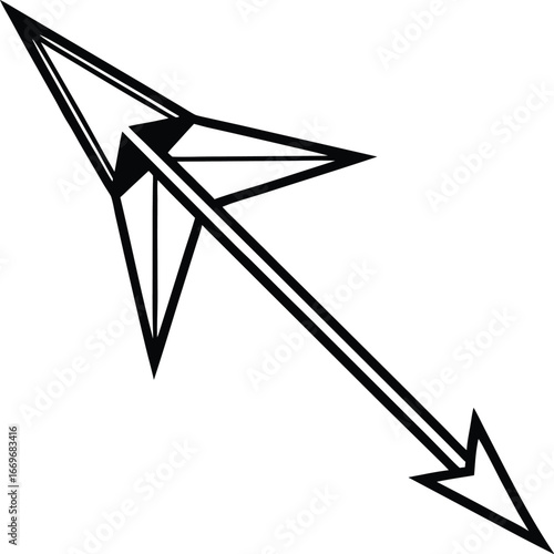 North Arrow Icon – Compass Direction Symbol Vector