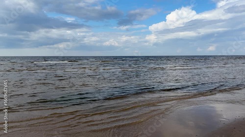 baltic sea beach summer waves jurmala latvia