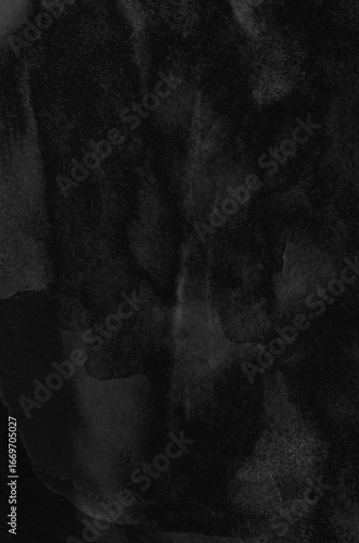 Abstract black watercolor background texture