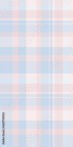 Rustic textile fabric background, household plaid pattern vector. Back to school seamless tartan texture check in light and white colors.