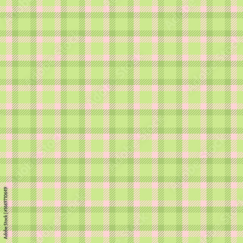 Quilt tartan fabric vector, clothing textile plaid background. Glamour pattern texture check seamless in lime and light colors.