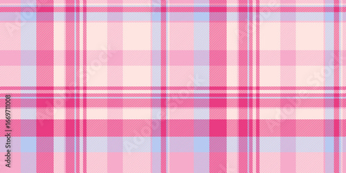 Velvet background texture textile, glen check plaid vector. Continuity pattern seamless fabric tartan in pink and misty rose colors.