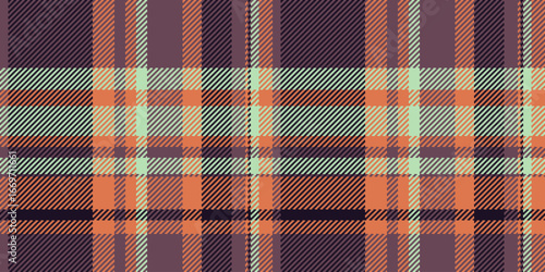 Black pattern fabric texture, love check vector seamless. Filigree tartan plaid background textile in pink and black colors.