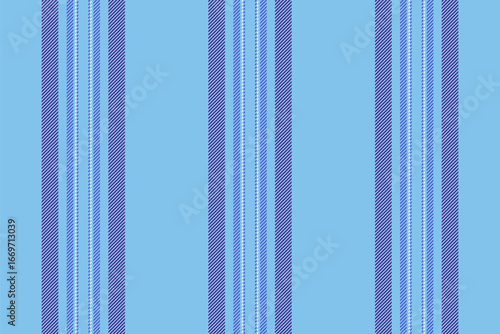 Fold textile texture stripe, online vertical fabric pattern. Repetitive lines vector seamless background in cyan and violet colors.