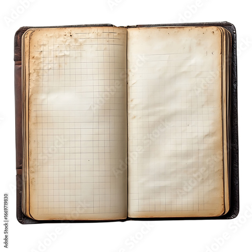blank open notebook 