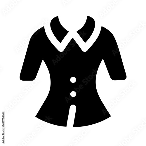 Elegant Women's Shirt Icon Set – Fashion, Apparel, Minimal, Vector, Editable, Stylish, Icon Set