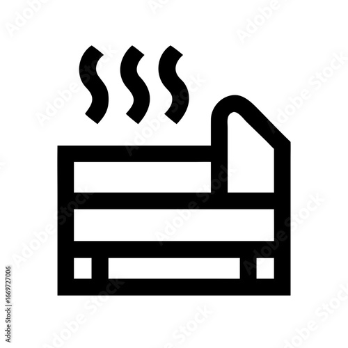 Sauna Icon Set – Relaxation, Wellness, Spa, Heat, Vector, Editable, Minimal, Modern