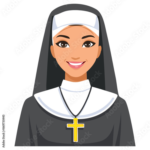 Religious leaders with specific religious vestments and traditional habits.