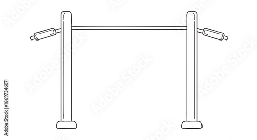 Pull Up Bar Exercise Equipment For Fitness Training And Bodybuilding