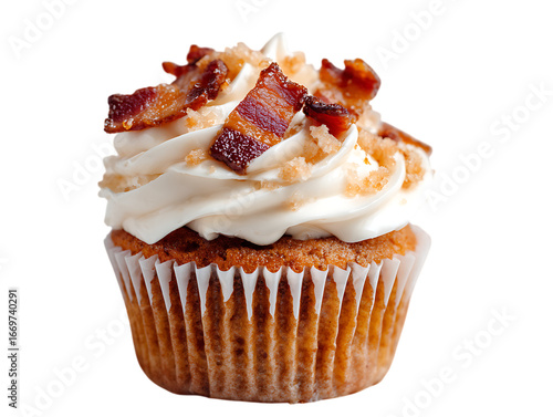 Sweet Bacon Cupcake Dessert Food Photo