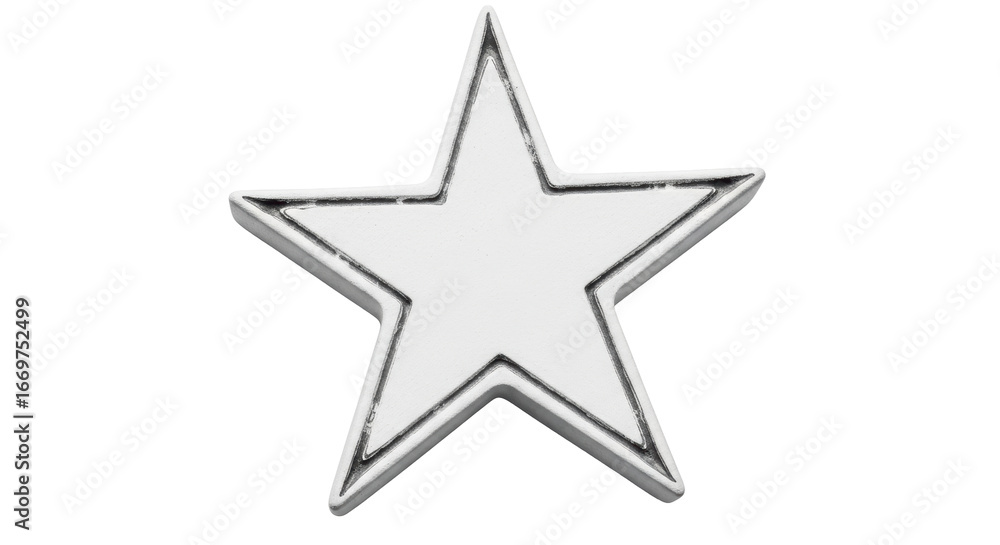 Obraz premium Isolated White Star